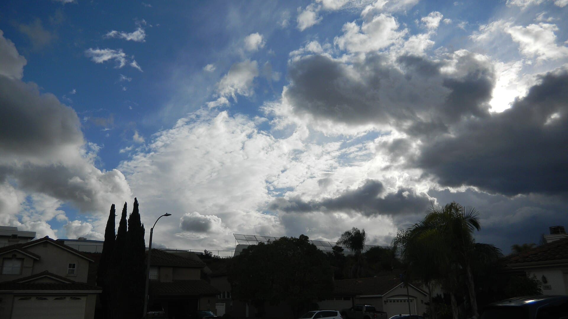 Rain clouds move in over Chula Vista in San Diego County (file photo)