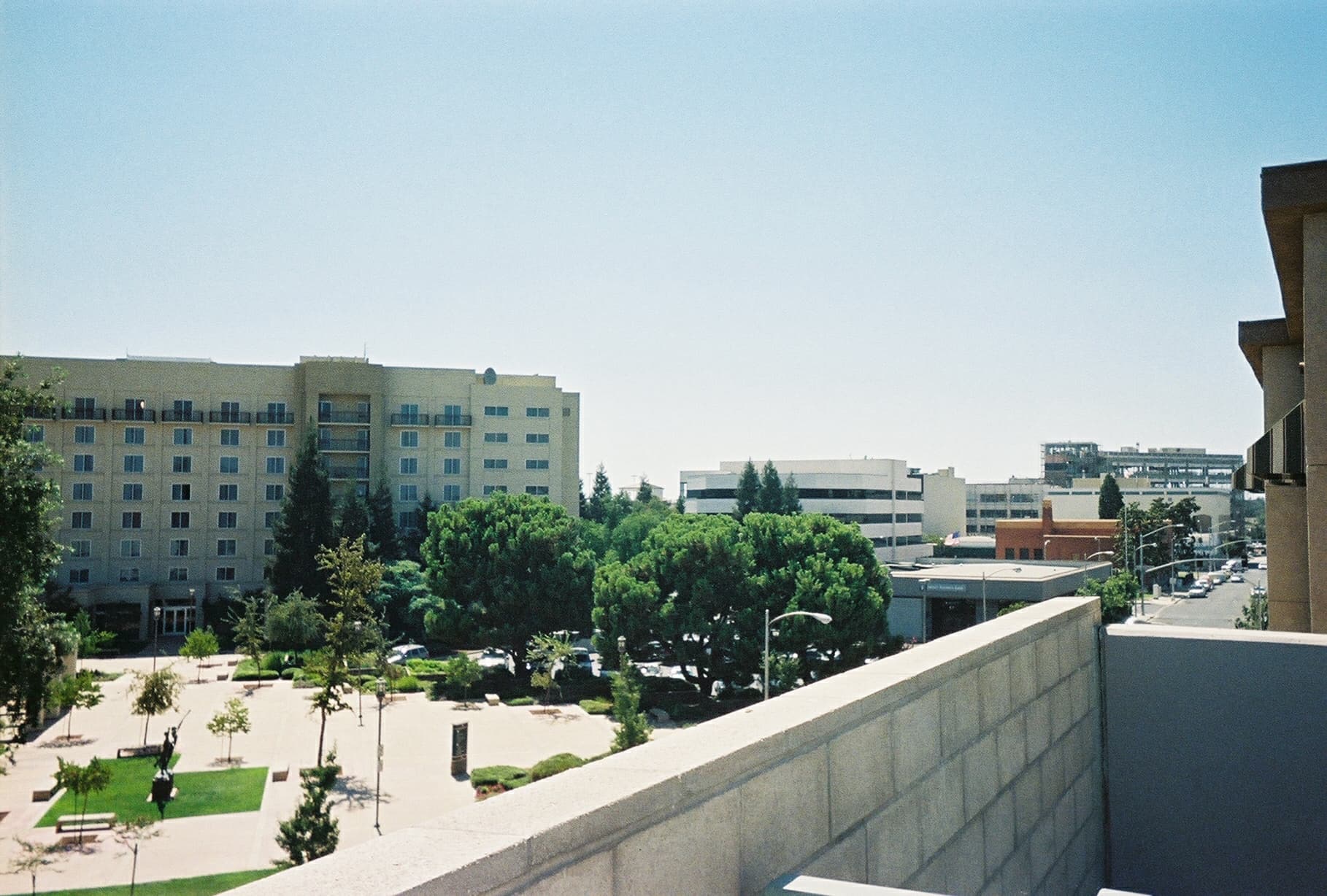 Downtown Visalia, the Tulare County city where Gov. Gavin Newsom presented a Made in California license to Voltage Multipliers, seen in 2007 (file photo)