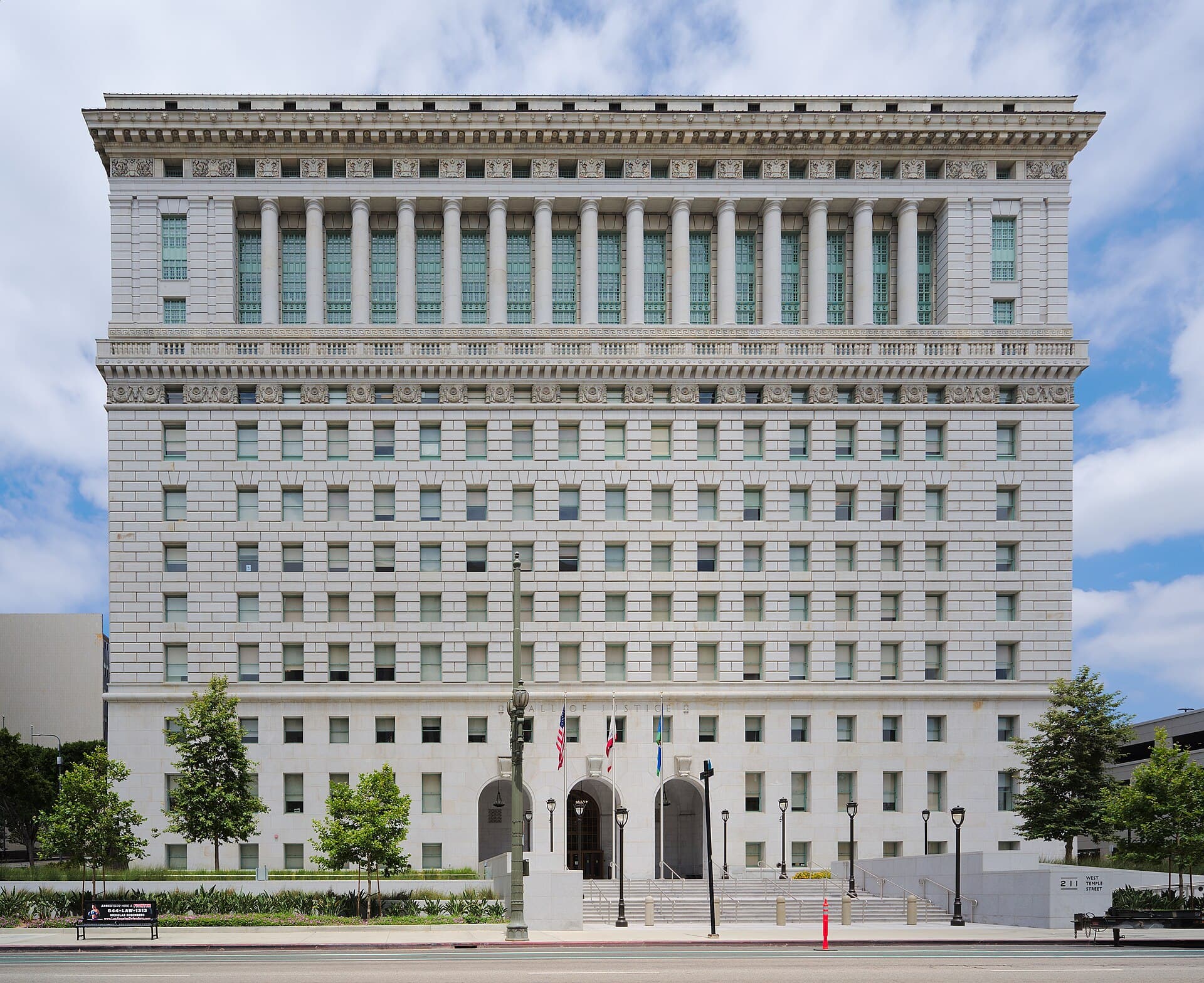 The Hall of Justice at 211 W. Temple St. in downtown Los Angeles, home of the Los Angeles County District Attorney's Office, photographed May 27, 2017 (file photo)