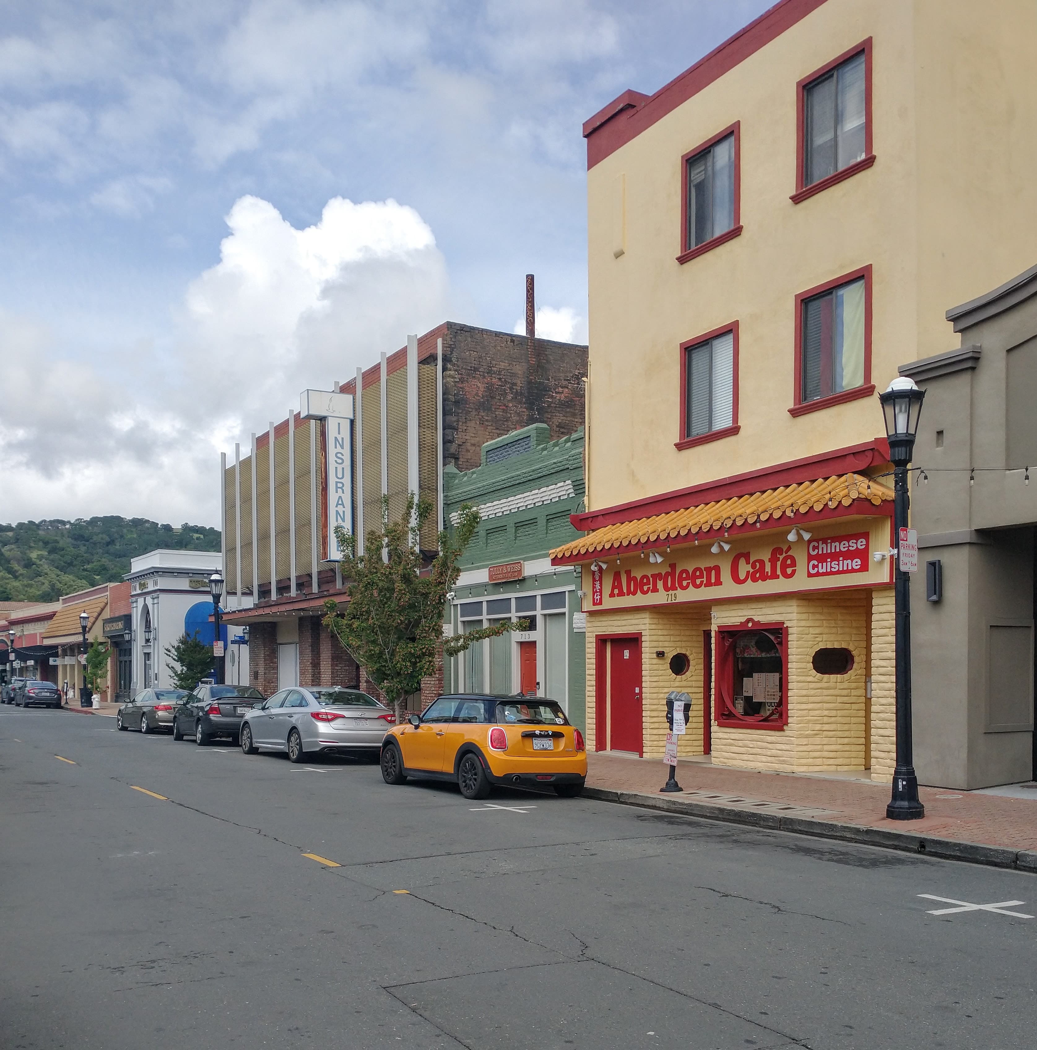 Storefronts on the 700 block of Main Street in downtown Martinez, Contra Costa County