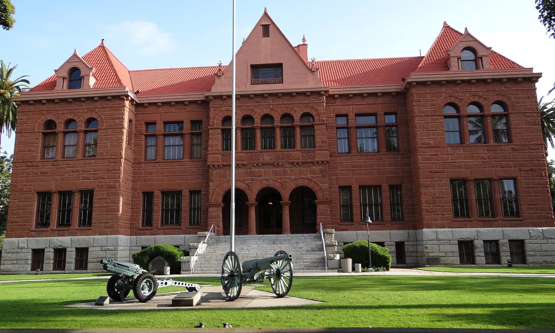 The Old Orange County Courthouse in downtown Santa Ana, near the county's Civic Center offices (file photo)