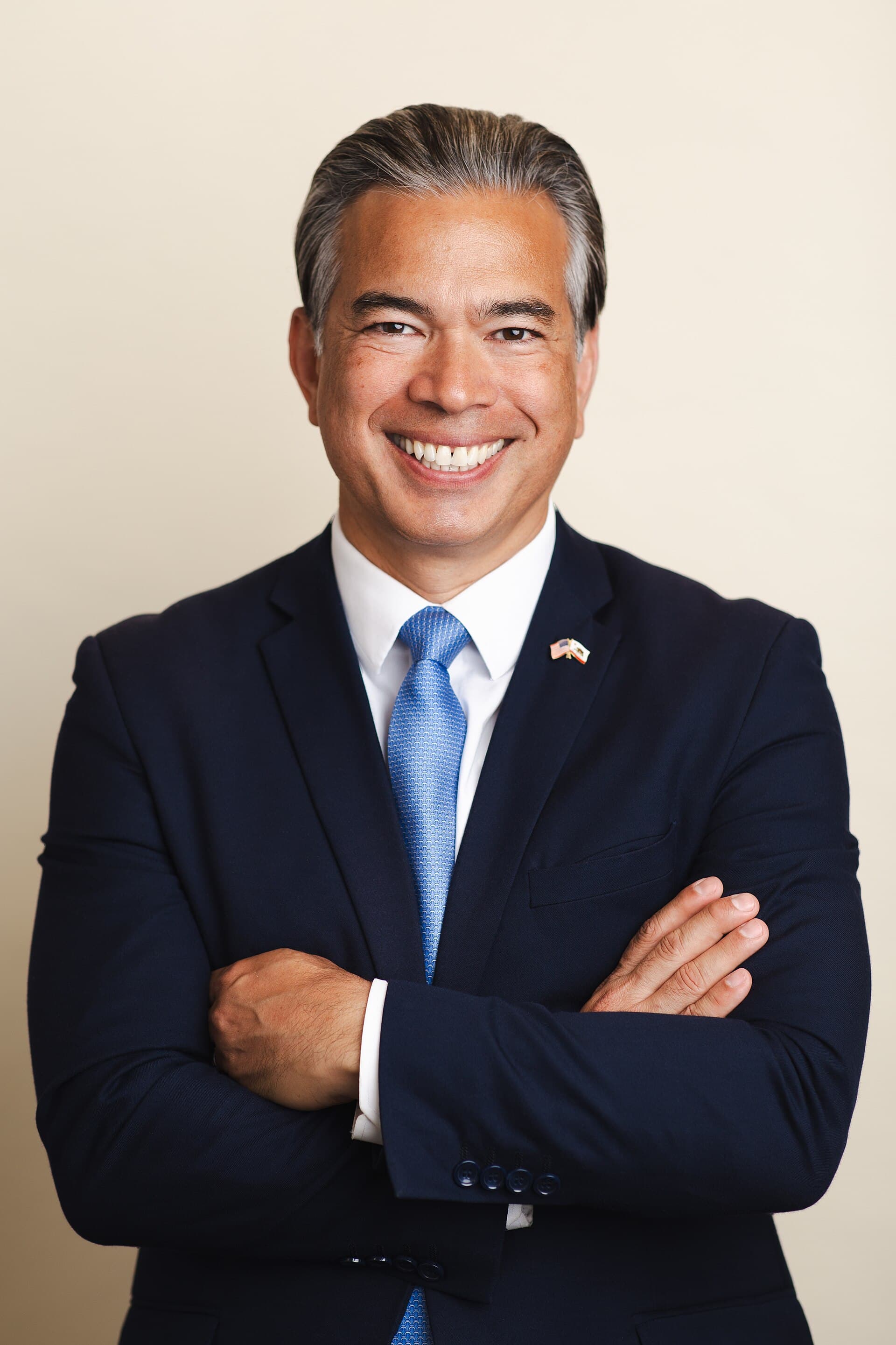 California Attorney General Rob Bonta in his official portrait, July 2023 (file photo)