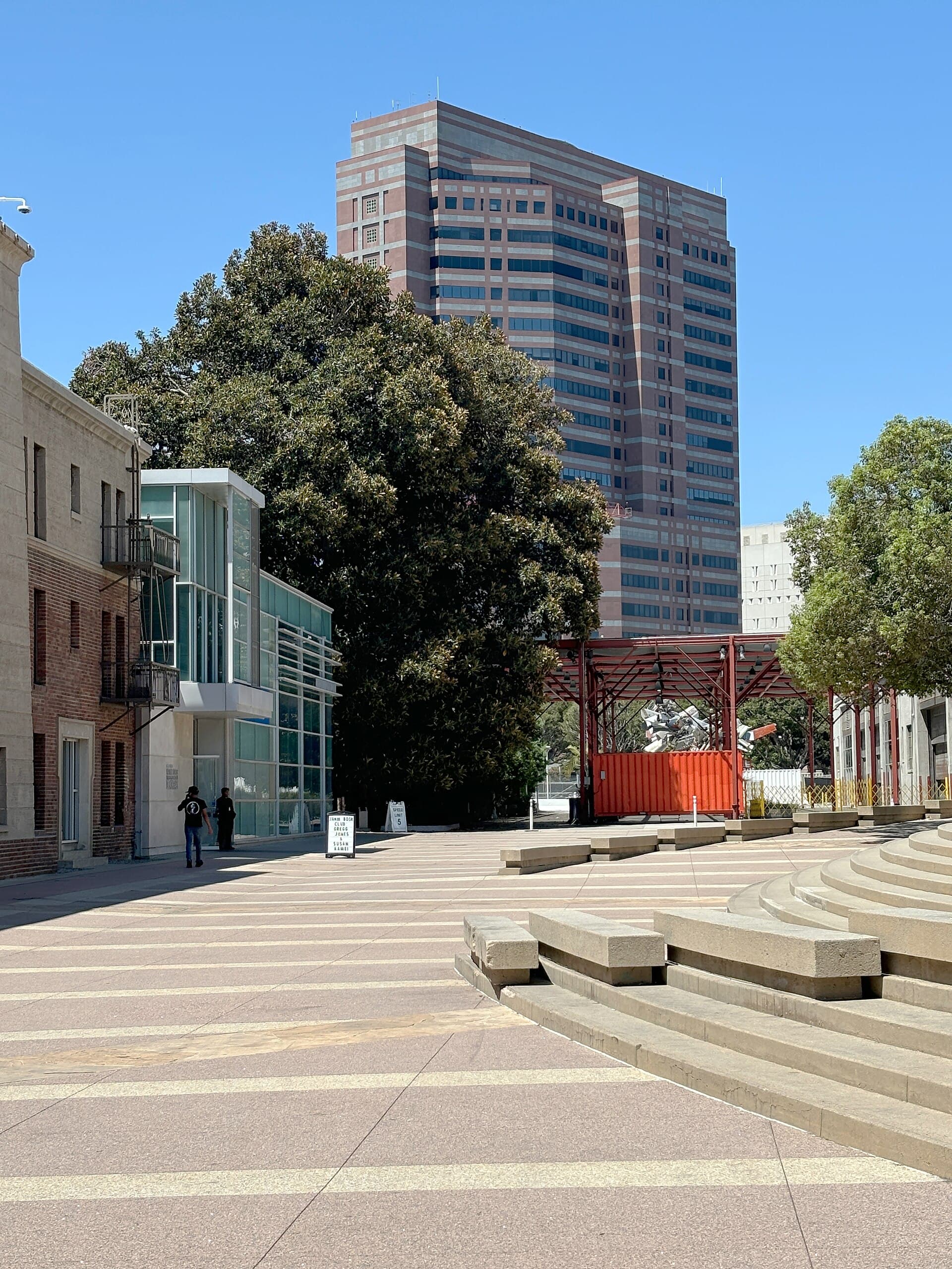 The Edward R. Roybal Federal Building and U.S. Courthouse in downtown Los Angeles, which houses federal immigration offices, photographed Aug. 3, 2024 (file photo)