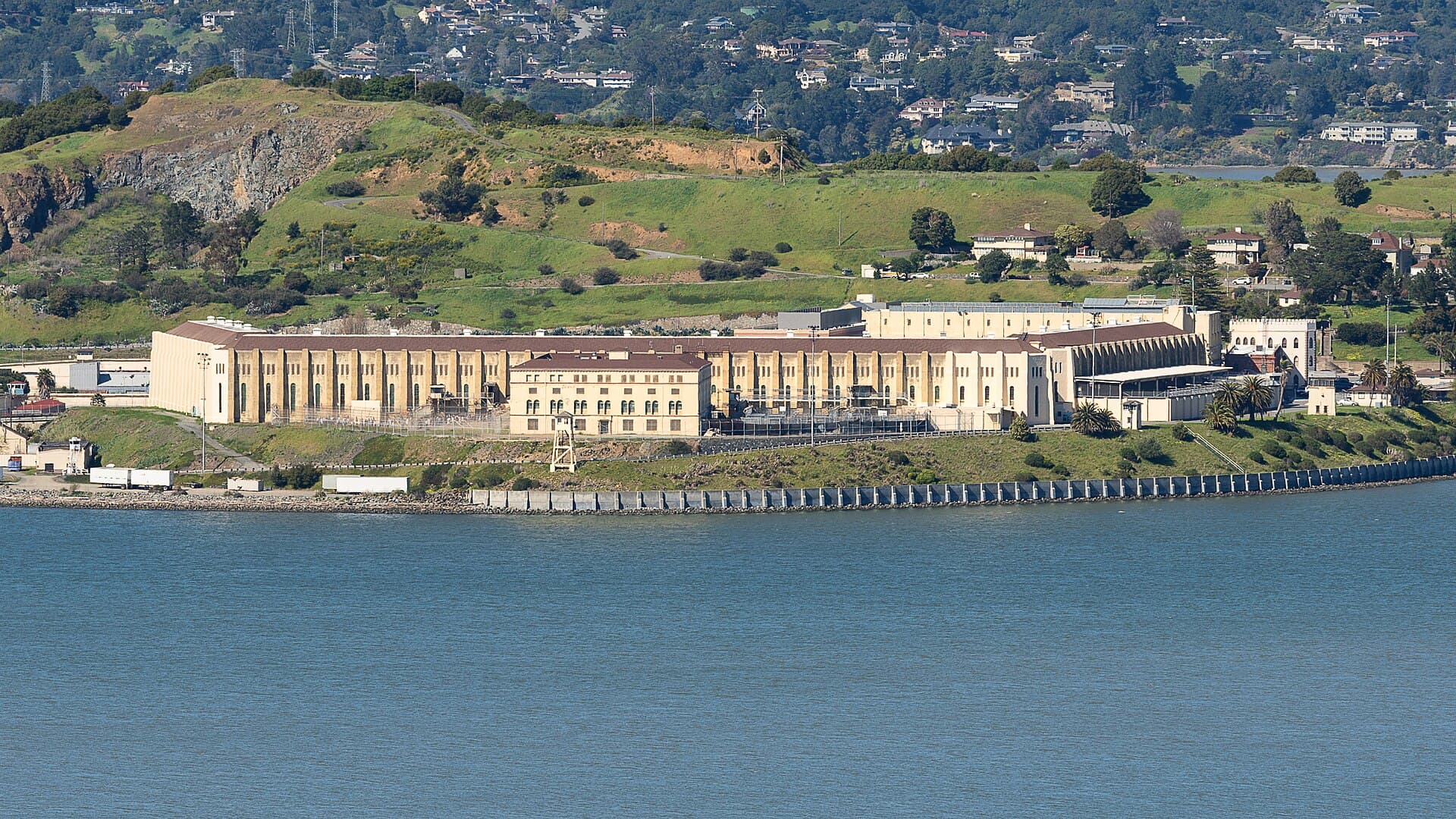 San Quentin State Prison in Marin County, one of the state prisons run by the California Department of Corrections and Rehabilitation (file photo, March 2017)