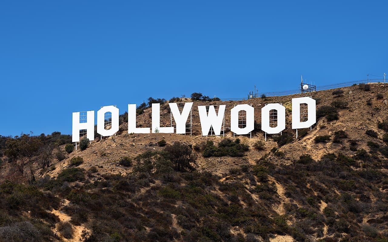 The Hollywood Sign above Los Angeles