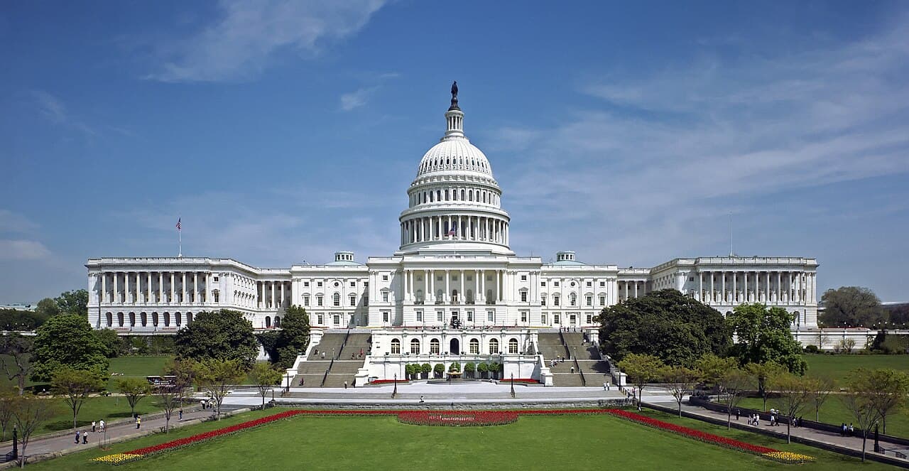 The west front of the United States Capitol in Washington