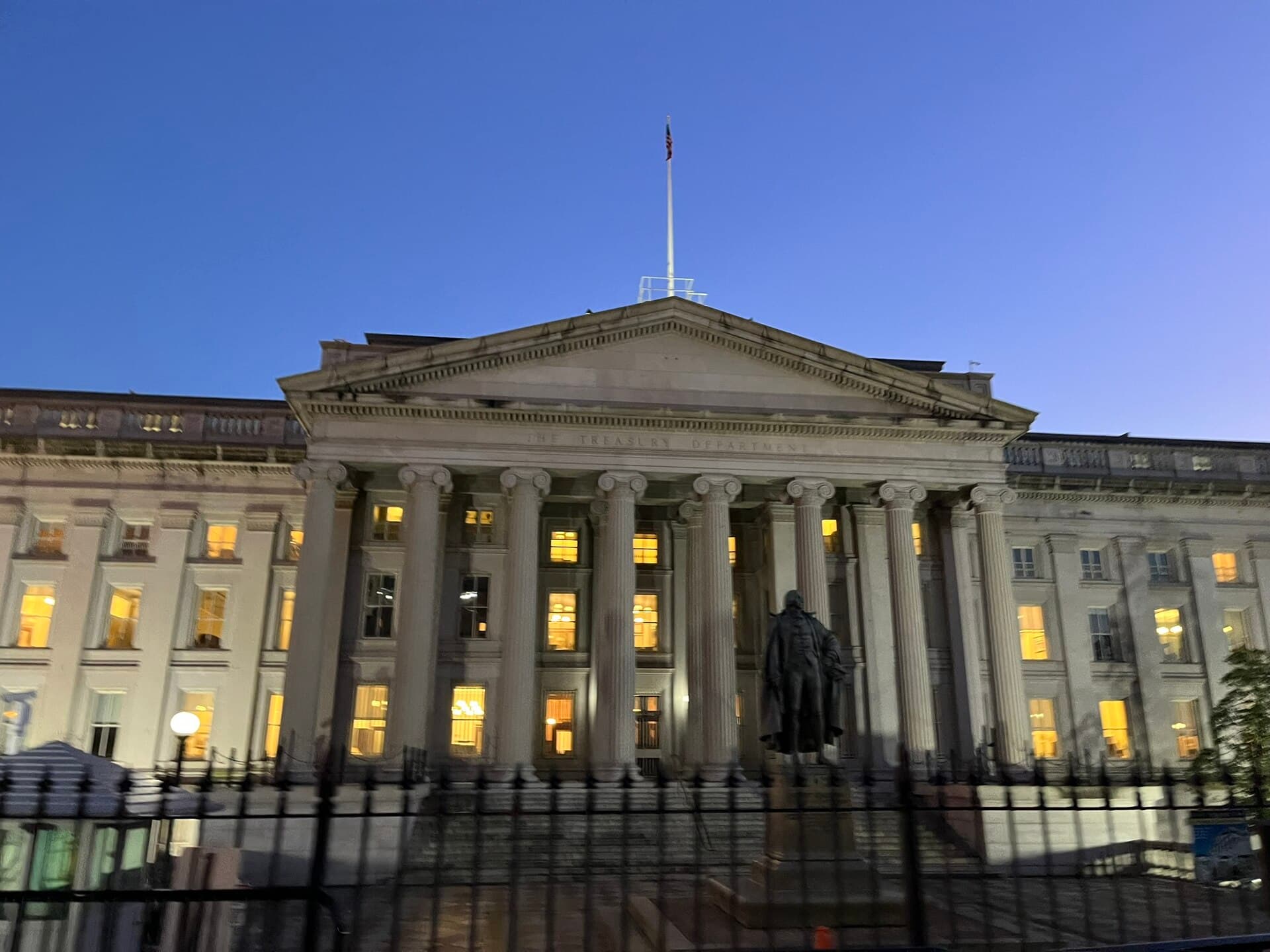 The U.S. Treasury Department building in Washington, Feb. 13, 2023 (file photo)